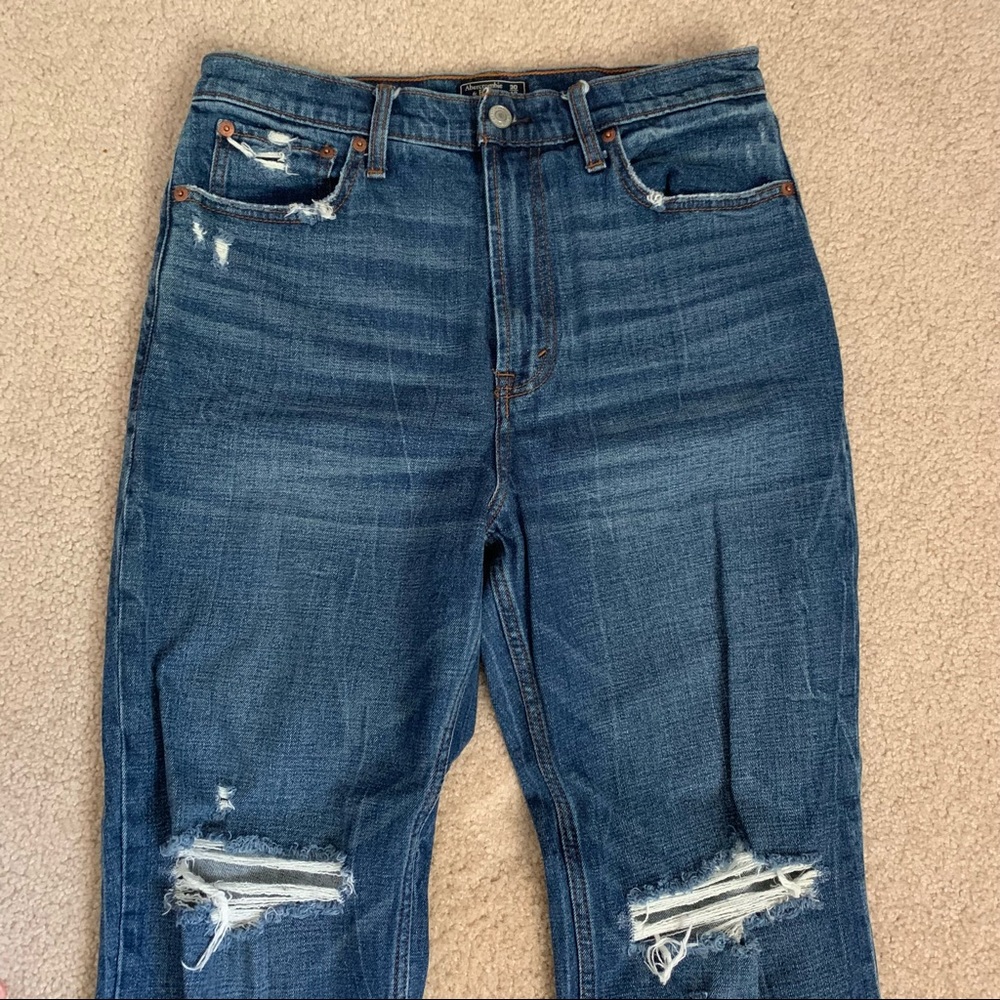 Abercrombie ultra high-rise straight jeans